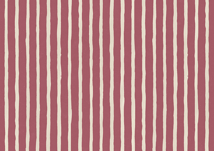 Vintage Stripe, Bowler Red - Roman Blind - Image 7